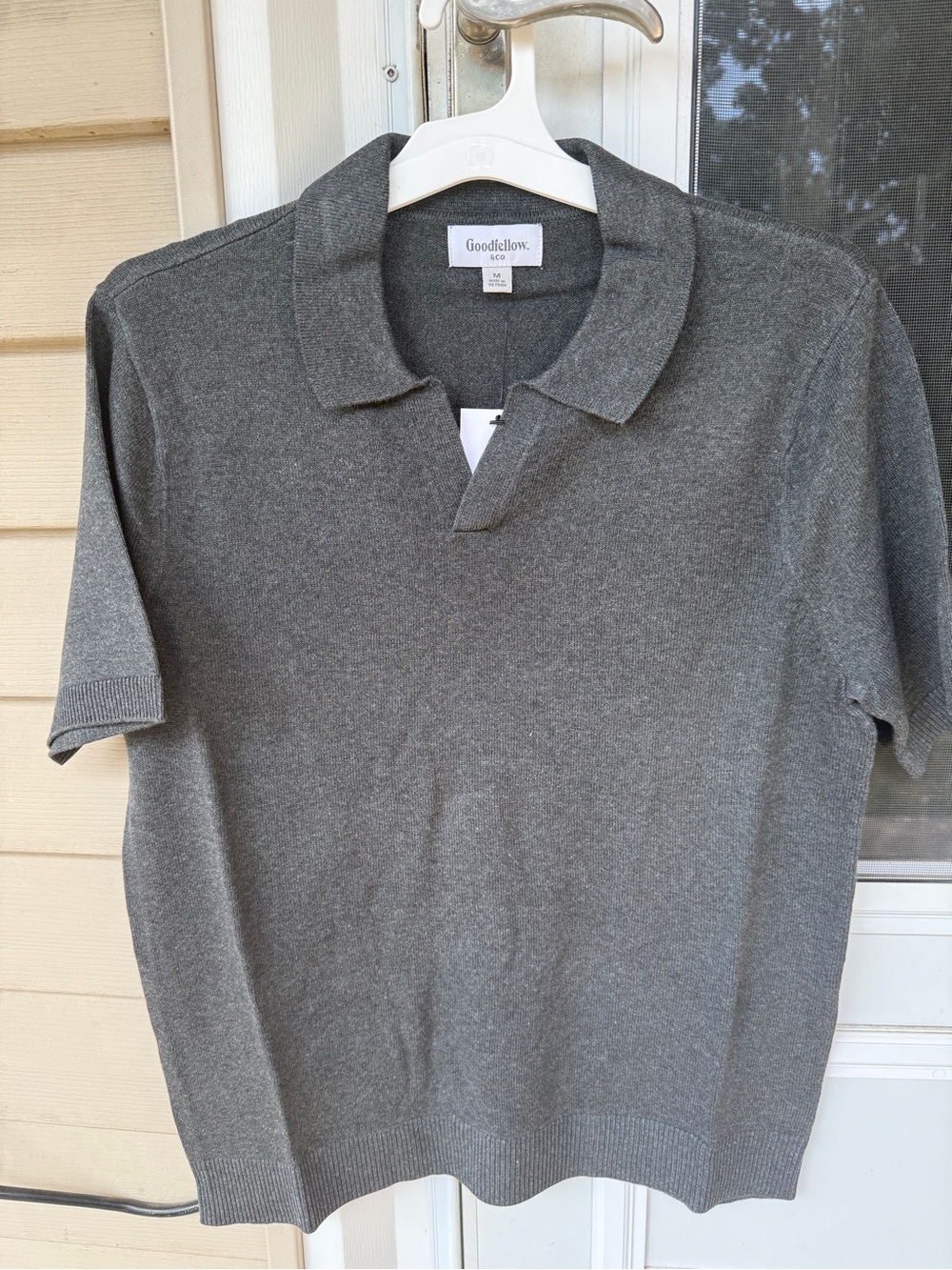 Target Goodfellow & Co. Men's Short Sleeve Polo Shirt - Heather Gray